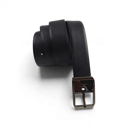 Cintura Uomo Doubleface Reversibile in Pelle Nero Moro | Frau A245C DOUBLE NERO MORO Frau 