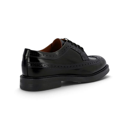 Francesina Monogramma Oxford Uomo in Pelle Nera | Frau A73Z4 BLACK Frau 