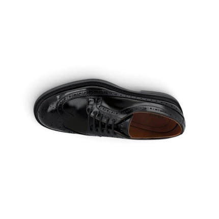Francesina Monogramma Oxford Uomo in Pelle Nera | Frau A73Z4 BLACK Frau 