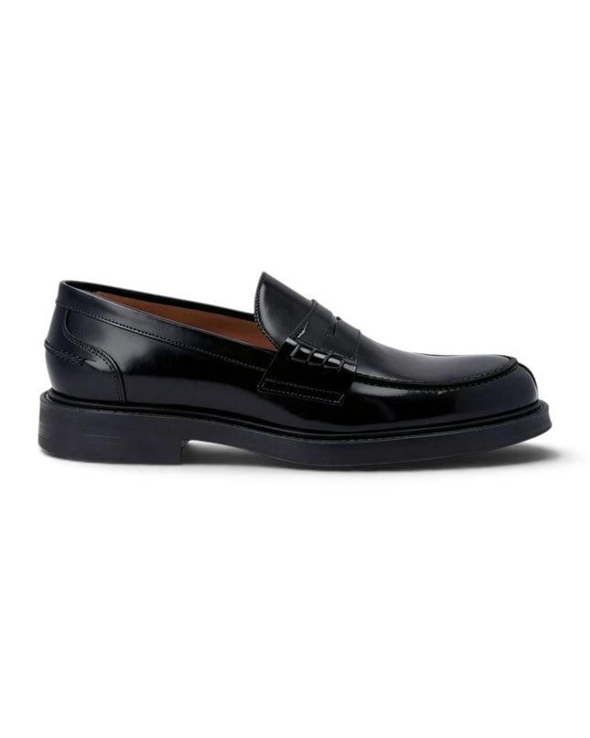 Mocassino College con Bendina Uomo in Pelle Nero | Frau A73Z8 BLACK Frau 