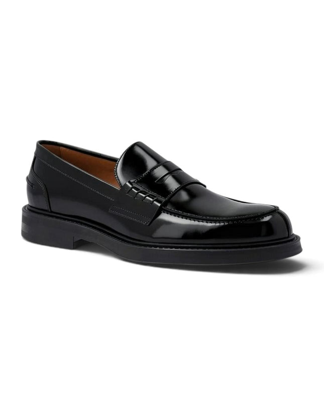 Mocassino College con Bendina Uomo in Pelle Nero | Frau A73Z8 BLACK Frau 