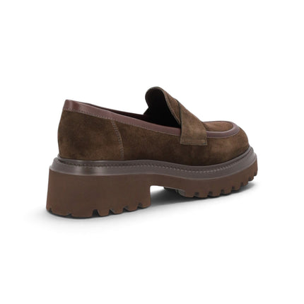 Mocassini Chunky Donna in Camoscio Cacao | Frau A78C0 CACAO Frau 