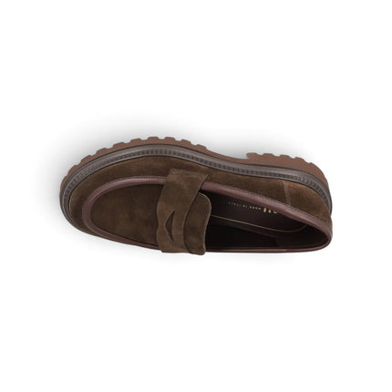 Mocassini Chunky Donna in Camoscio Cacao | Frau A78C0 CACAO Frau 