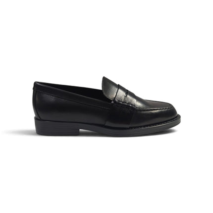 Mocassino College Donna Tacco Basso in Pelle Nera | Frau A84N0 BLACK Frau 