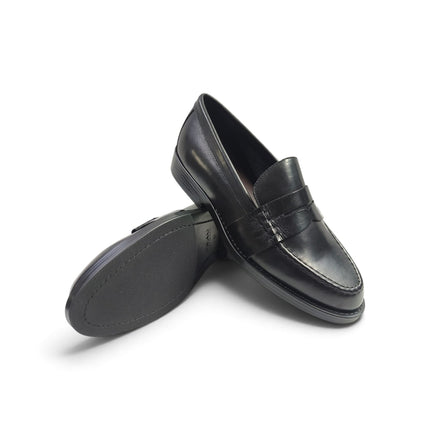 Mocassino College Donna Tacco Basso in Pelle Nera | Frau A84N0 BLACK Frau 
