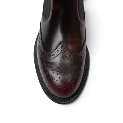 Stivaletti Chelsea Oxford Donna in Pelle Bordo | Frau A95Z2 BORDO Frau 
