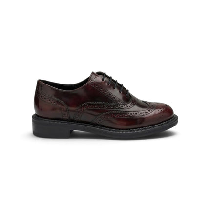 Francesina Oxford Donna con Monogramma in Pelle Bordo | Frau A95Z6 BORDO Frau 