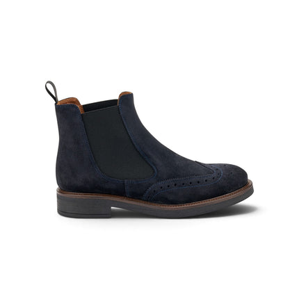 Stivaletti Chelsea Oxford Donna in Camoscio Blu | Frau A96C6 NAVY Frau 