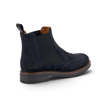 Stivaletti Chelsea Oxford Donna in Camoscio Blu | Frau A96C6 NAVY Frau 