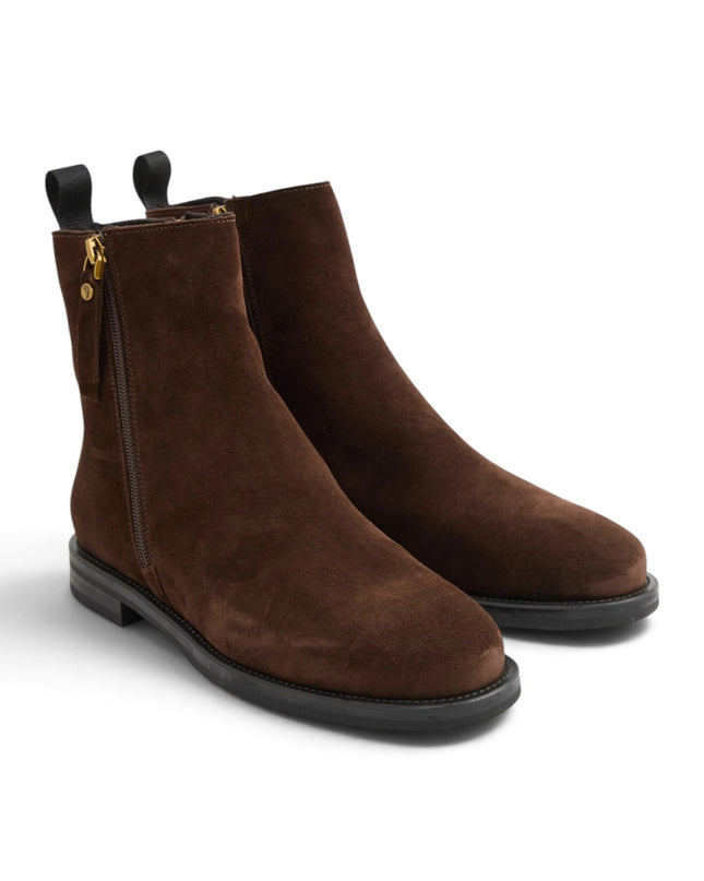 Stivaletti Donna Doppia Zip in Camoscio Cacao Marrone | Frau A98C6 CACAO Frau 