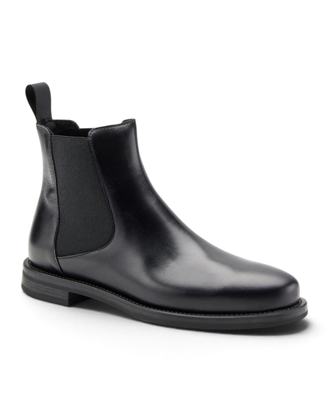 Stivaletti Chelsea Donna Tacco Basso in Pelle Nera | Frau A98N3 BLACK Frau 