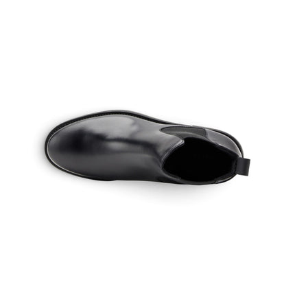 Stivaletti Chelsea Donna Tacco Basso in Pelle Nera | Frau A98N3 BLACK Frau 