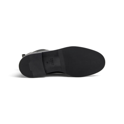 Stivaletti Chelsea Donna Tacco Basso in Pelle Nera | Frau A98N3 BLACK Frau 