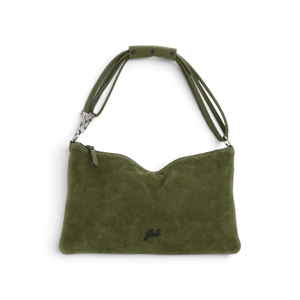 Borsa Trsformabile con Tracolla in Pelle e Camoscio Forest Green Verde | Gabs BEYONCE EW MEDIUM FOREST GREEN Gabs 