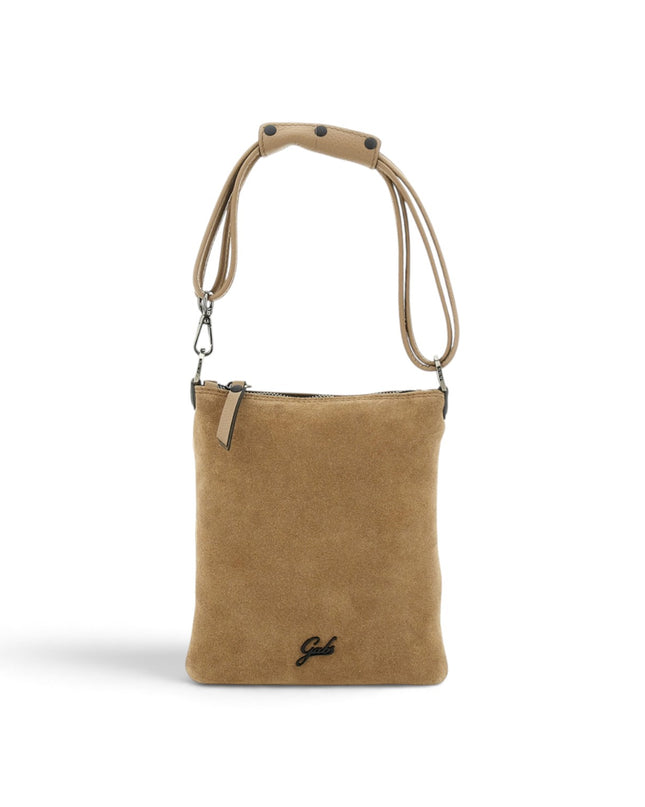 Borsello Pochette Donna con Tracolla in Pelle e Camoscio Cappuccino Beige | Gabs BEYONCE NS MEDIUM CAPPUCCINO Gabs 