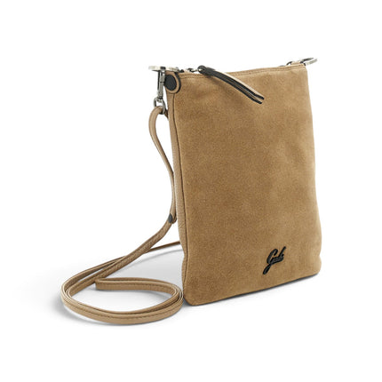 Borsello Pochette Donna con Tracolla in Pelle e Camoscio Cappuccino Beige | Gabs BEYONCE NS MEDIUM CAPPUCCINO Gabs 