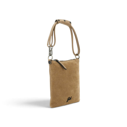 Borsello Pochette Donna con Tracolla in Pelle e Camoscio Cappuccino Beige | Gabs BEYONCE NS MEDIUM CAPPUCCINO Gabs 