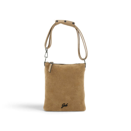 Borsello Pochette Donna con Tracolla in Pelle e Camoscio Cappuccino Beige | Gabs BEYONCE NS MEDIUM CAPPUCCINO Gabs 