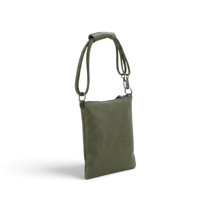 Borsello Pochette Donna con Tracolla in Pelle e Camoscio Forest Green | Gabs BEYONCE NS MEDIUM FOREST GREEN Gabs 