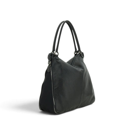 Borsa Shopper Espandibile in Pelle Nera | Gabs G14 EDGY LARGE BLACK Gabs 