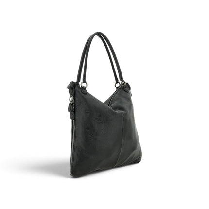 Borsa Shopper Espandibile in Pelle Nera | Gabs G14 EDGY LARGE BLACK Gabs 