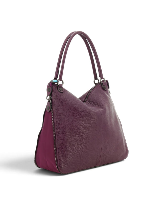 Borsa Shopper Espandibile in Pelle Imperial Magenta | Gabs G14 EDGY LARGE IMPERIAL Gabs 