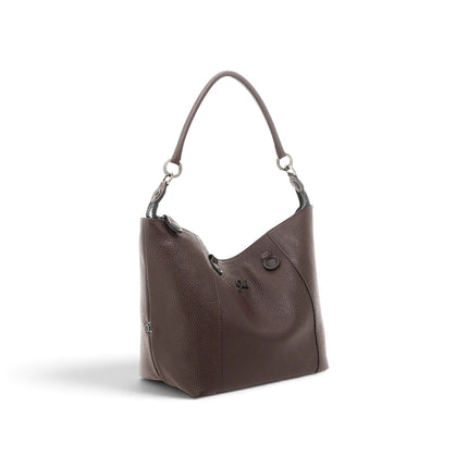 Borsa Convertibile e Trasformabile con Tracolla in Pelle Mokka Moro| Gabs G3 PLUS LARGE MOKA Gabs 