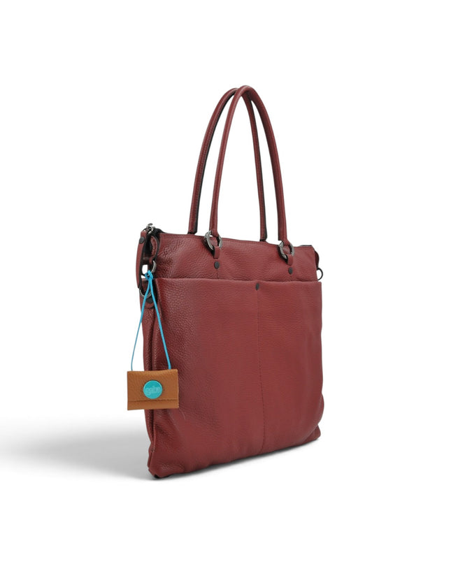 Borsa Work Convertibile e Trasformabile con Tracolla e Tasche Esterne in Pelle Cardinale | Gabs G3 PLUS LARGE MULTITASKING CARDINALE Gabs 