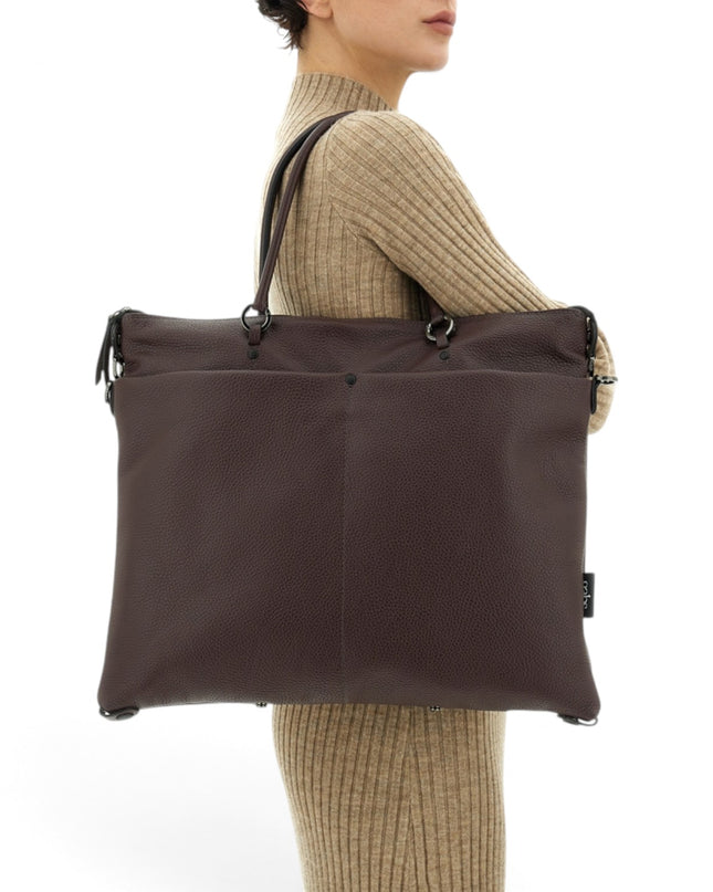 Borsa Work Convertibile e Trasformabile con Tracolla e Tasche Esterne in Pelle Mokka Moro | Gabs G3 PLUS LARGE MULTITASKING MOKA Gabs 