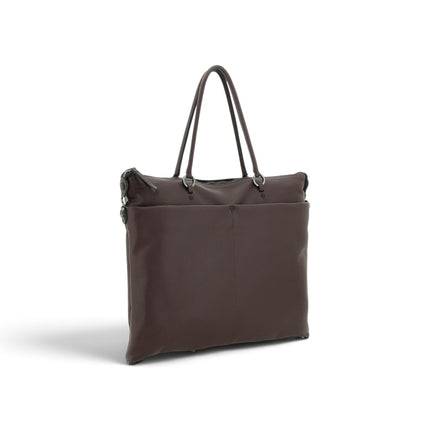 Borsa Work Convertibile e Trasformabile con Tracolla e Tasche Esterne in Pelle Mokka Moro | Gabs G3 PLUS LARGE MULTITASKING MOKA Gabs 