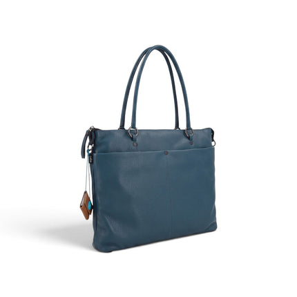 Borsa Work Convertibile e Trasformabile con Tracolla e Tasche Esterne in Pelle Ocean | Gabs G3 PLUS LARGE MULTITASKING OCEAN Gabs 
