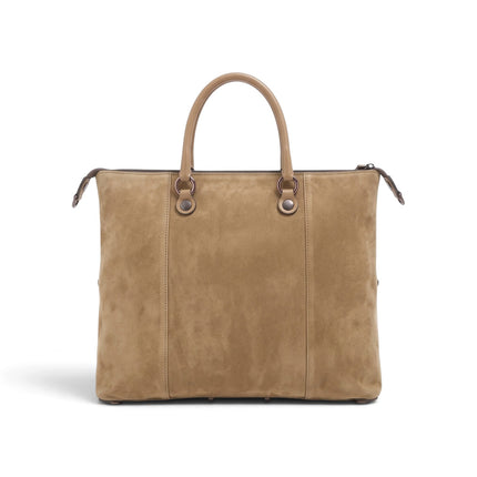 Borsa Convertibile e Trasformabile con Tracolla in Pelle e Camoscio Cappuccino Beige | Gabs G3 PLUS MEDIUM CAPPUCCINO Gabs 