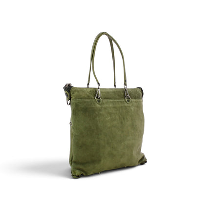 Borsa Convertibile e Trasformabile con Tracolla in Pelle e Camoscio Forest Green Verde | Gabs G3 PLUS MEDIUM FOREST GREEN Gabs 