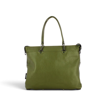 Borsa Convertibile e Trasformabile con Tracolla in Pelle e Camoscio Forest Green Verde | Gabs G3 PLUS MEDIUM FOREST GREEN Gabs 