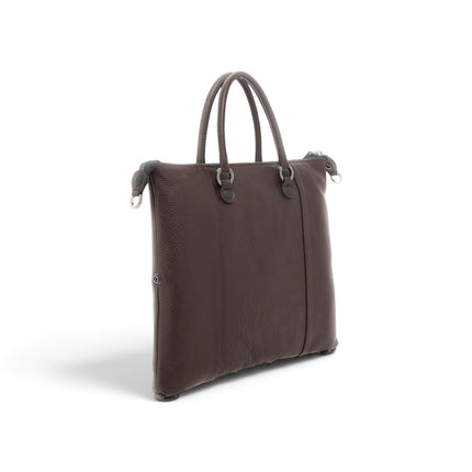 Borsa Convertibile e Trasformabile con Tracolla in Pelle MoKka Marrone | Gabs G3 PLUS MEDIUM MOKA Gabs 