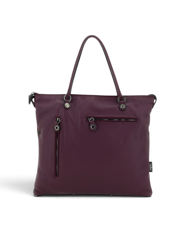 Borsa Work Convertibile e Trasformabile con Tracolla e Tasche Esterne in Pelle Imperial Magenta | Gabs G3 PLUS MEDIUM WORK MATE IMPERIAL Gabs 