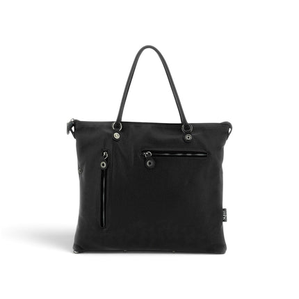 Borsa Work Convertibile e Trasformabile con Tracolla e Tasche Esterne in Pelle Nera | Gabs G3 PLUS MEDIUM WORK MATE IMPERIAL BLACK Gabs 