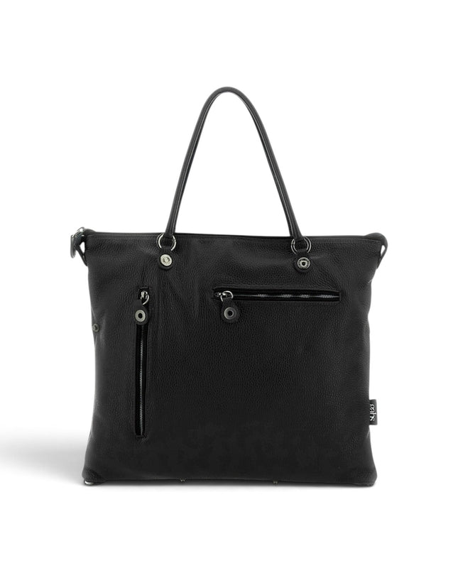 Borsa Work Convertibile e Trasformabile con Tracolla e Tasche Esterne in Pelle Nera | Gabs G3 PLUS MEDIUM WORK MATE IMPERIAL BLACK Gabs 