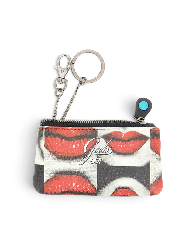 Portachiavi con Ganci e Zip in Pelle Fantasia Baci | Gabs GKEYHOLDER BACI KISS Gabs 