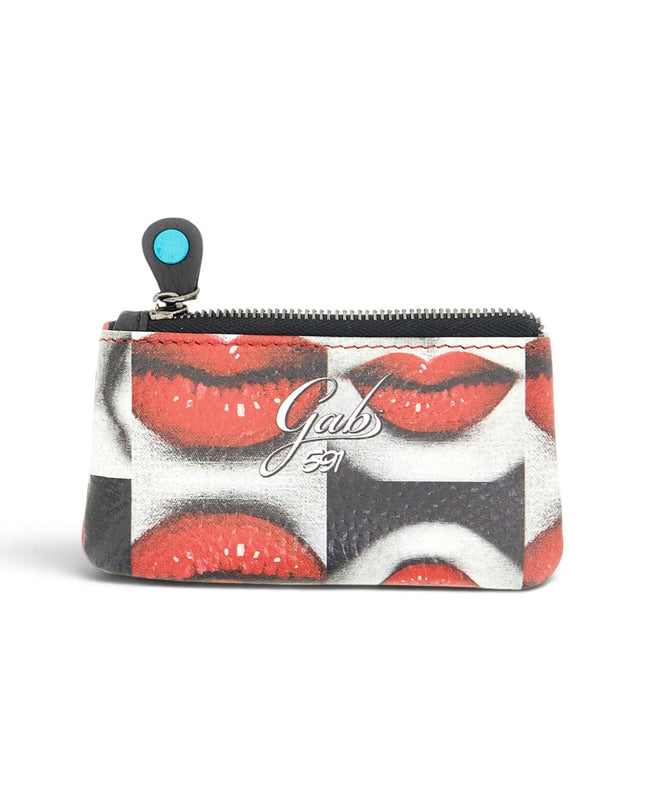 Portachiavi con Ganci e Zip in Pelle Fantasia Baci | Gabs GKEYHOLDER BACI KISS Gabs 