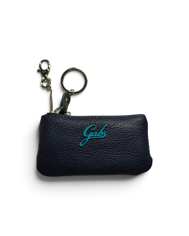 Portachiavi con Ganci e Zip in Pelle Blu | Gabs GKEYHOLDER INCHIOSTRO Gabs 