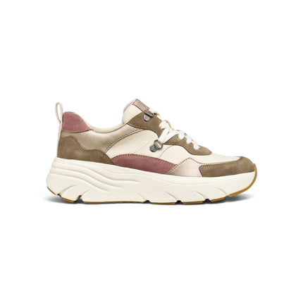 Sneakers Donna in Camoscio e Tessuto Multicolor Sand | Geox D36UFE DIAMANTA GREY SAND Geox 