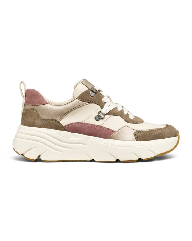 Sneakers Donna in Camoscio e Tessuto Multicolor Sand | Geox D36UFE DIAMANTA GREY SAND Geox 