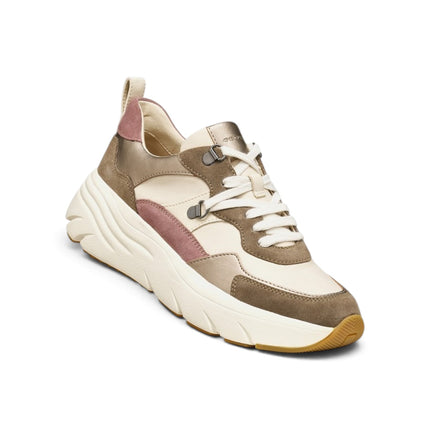 Sneakers Donna in Camoscio e Tessuto Multicolor Sand | Geox D36UFE DIAMANTA GREY SAND Geox 