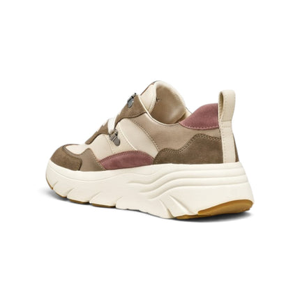 Sneakers Donna in Camoscio e Tessuto Multicolor Sand | Geox D36UFE DIAMANTA GREY SAND Geox 