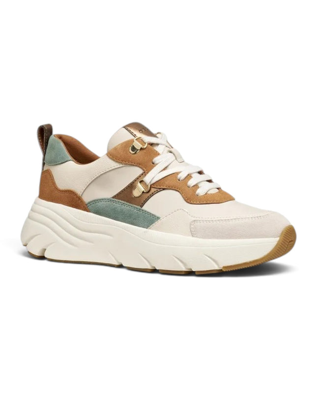 Sneakers Donna in Camoscio e Tessuto Multicolor Whisky | Geox D36UFE DIAMANTA WHISKY SAND Geox 