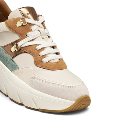 Sneakers Donna in Camoscio e Tessuto Multicolor Whisky | Geox D36UFE DIAMANTA WHISKY SAND Geox 