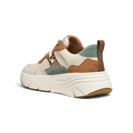 Sneakers Donna in Camoscio e Tessuto Multicolor Whisky | Geox D36UFE DIAMANTA WHISKY SAND Geox 