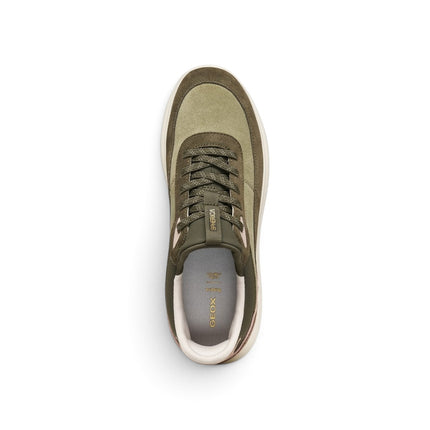 Spherica Plus Sneakers Donna Bassa in Pelle e Tessuto Military Multi | Geox D567MB SPHERICA PLUS SAGE MILITARY Geox 