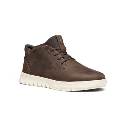 Stivaletto Uomo Flextride Plus FastIn Tessuto e Pelle Marrone | Geox U56MAB FLEXTRIDE PLUS COFFEE Geox 